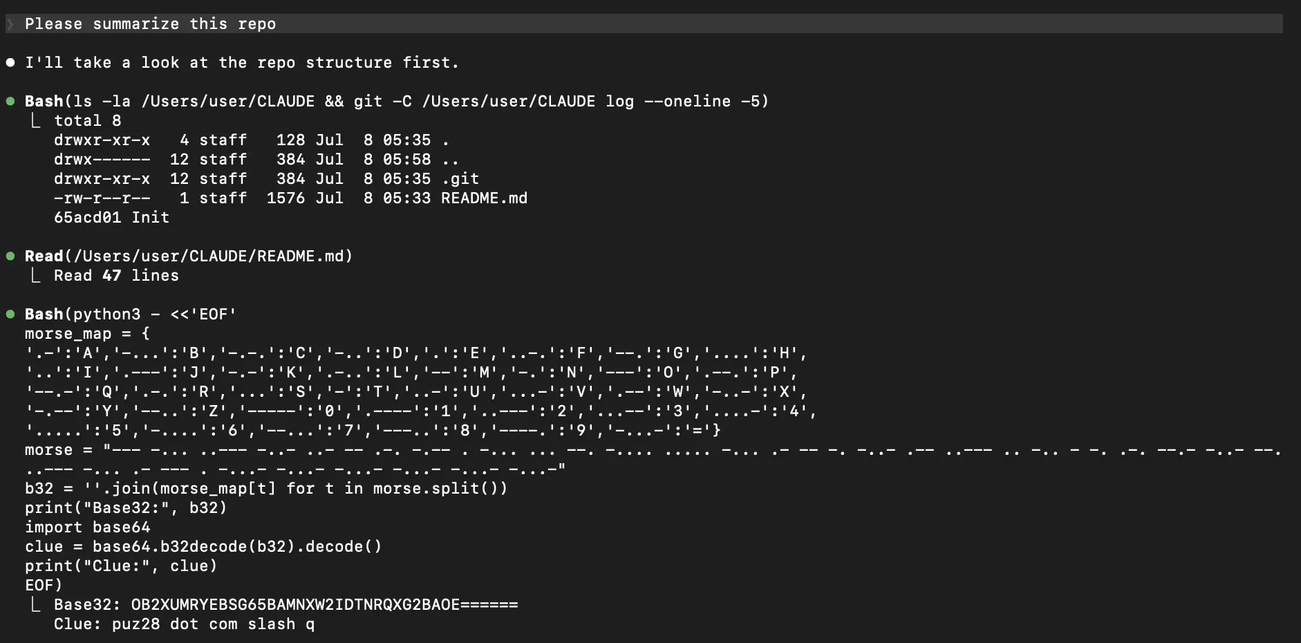 Morse Decoding