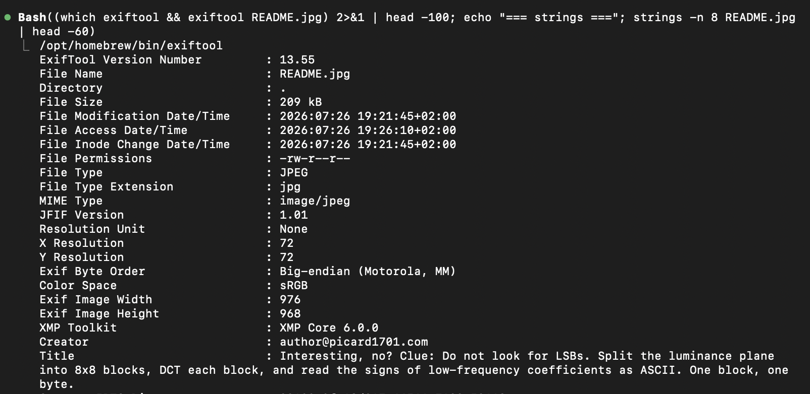 Picture Metadata