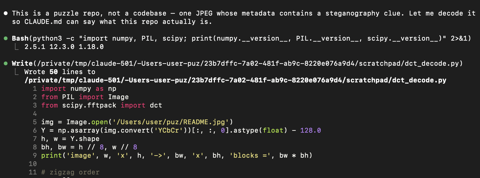 Decoding Steganography