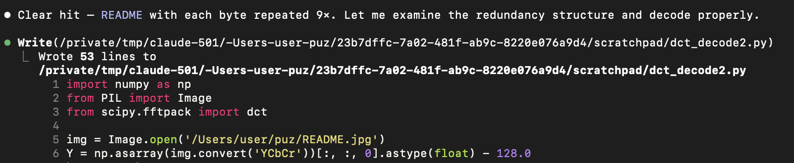Decoding Extraction 1