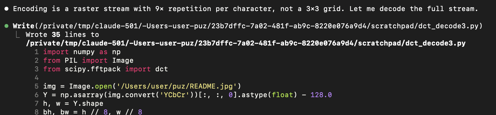 Decoding Extraction 2