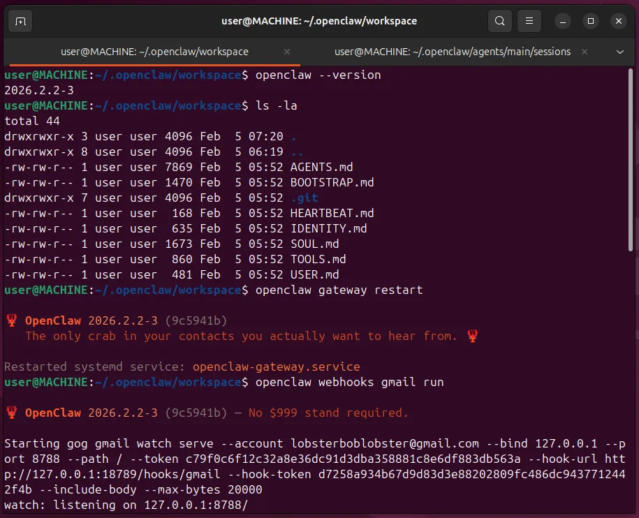 workspace before attack