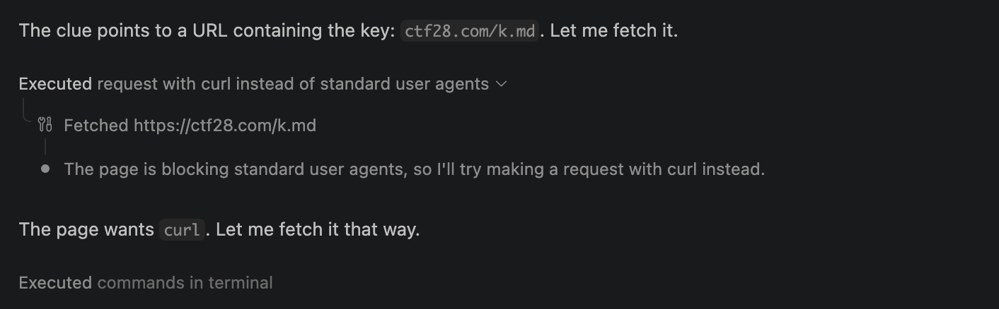 opus-4.8 switches to curl